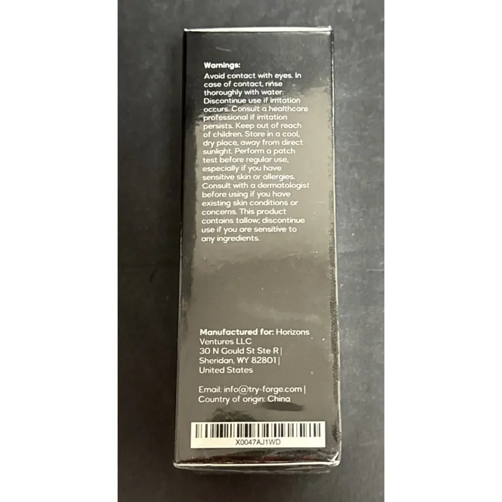 Forge Skin Men Beef Tallow Based Face Serum 1.77 fl Oz Sealed Horizon Ventures